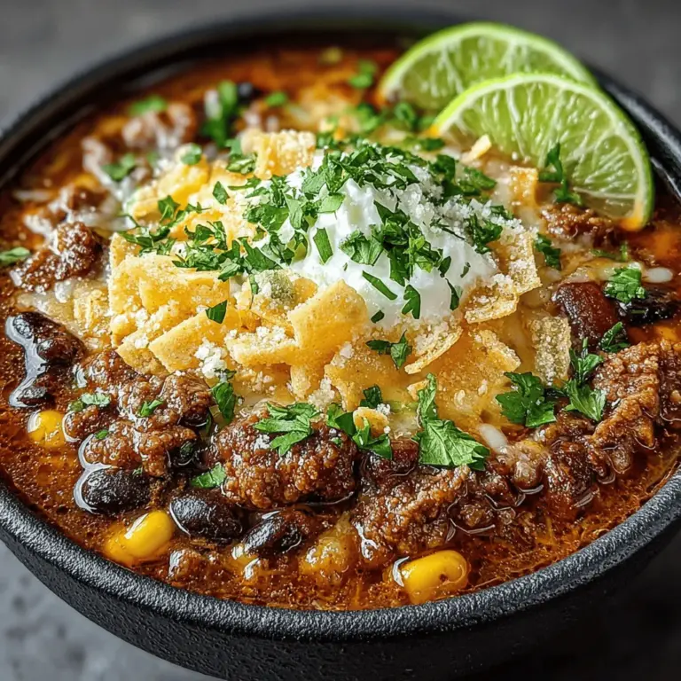 There’s something inherently soothing about a bowl of soup. It’s a dish that warms the soul, inviting you to relax and indulge in its rich, layered flavors. As the weather cools and the days grow shorter, soup becomes the go-to comfort food for many. Among the myriad of soup recipes, the Cheesy Chili Tortilla Soup stands out as a delightful fusion of flavors and textures that promises to satisfy both the palate and the heart. It’s a dish that combines the richness of cheese, the warmth of chili, and the satisfying crunch of tortilla strips, making it a perfect centerpiece for family dinners or gatherings with friends.