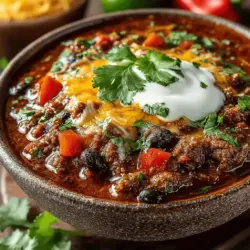 Slow Cooker Fig Jam Chili is a delightful twist on a beloved classic, combining the rich, hearty flavors of traditional chili with the unique sweetness of fig jam. This innovative recipe showcases how unexpected ingredients can elevate everyday dishes, making them more exciting and memorable. The balance of savory and sweet in this chili not only tantalizes the taste buds but also offers a comforting meal perfect for any occasion.