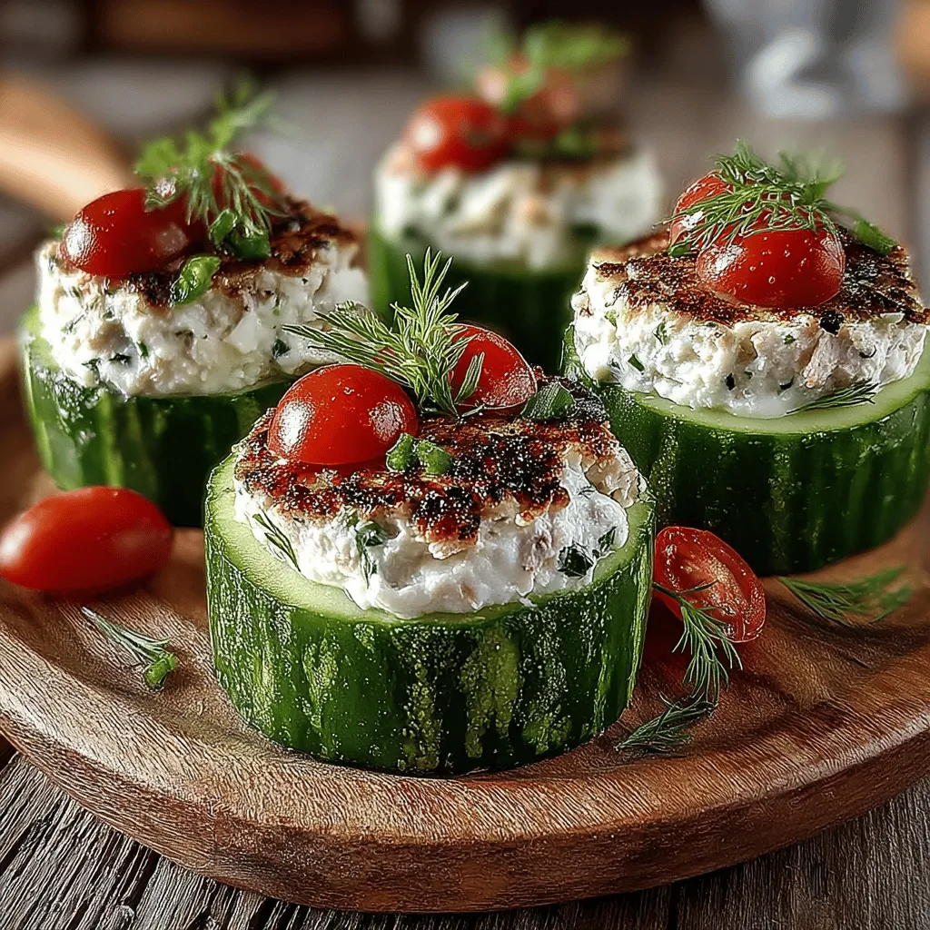If you're in search of a light, nutritious, and utterly delightful appetizer, look no further than Mini Tuna Cucumber Slider Boats. These vibrant little boats are not only visually appealing but also offer a fantastic blend of flavors and textures that make them a hit at any gathering or party. Their refreshing crunch and savory tuna filling make them the perfect summertime dish, ideal for everything from casual get-togethers to elegant brunches.