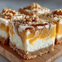 To create the perfect Pumpkin Yogurt Swirl Bars, start with the wet ingredients. In a large mixing bowl, combine the pumpkin puree, Greek yogurt, eggs, maple syrup, and vanilla extract. When mixing these components, ensure they are well-blended for a harmonious batter.
