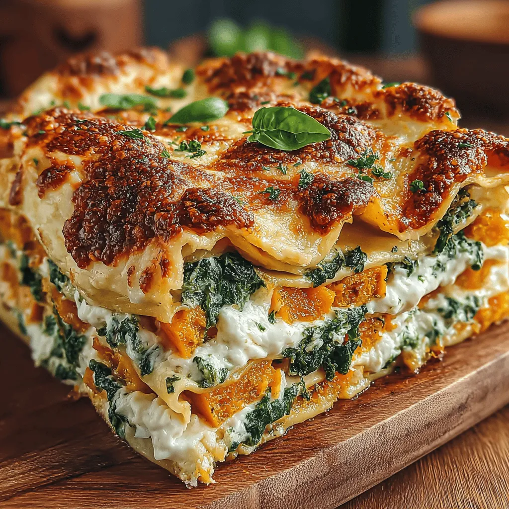 Lasagna has long been cherished as a quintessential comfort food, warming hearts and homes with its layers of rich flavors and hearty ingredients. This beloved dish, traditionally composed of pasta, sauce, and cheese, transcends culinary boundaries with its endless variations. In this rendition, we introduce a whimsical twist that combines the creamy sweetness of butternut squash with the earthy goodness of spinach. This Butternut Squash Spinach Lasagna not only tantalizes the taste buds but also packs a nutritious punch, making it an ideal choice for health-conscious eaters.