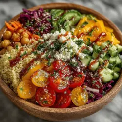 In the world of culinary creations, few dishes can claim the vibrant appeal and health benefits of a Crunchy Rainbow Salad Bowl. This colorful medley of fresh ingredients not only tantalizes the taste buds but also nourishes the body, making it a favorite among health-conscious eaters and food enthusiasts alike. Each ingredient in this salad contributes to a harmonious balance of flavors and textures, transforming a simple meal into a feast for the senses.