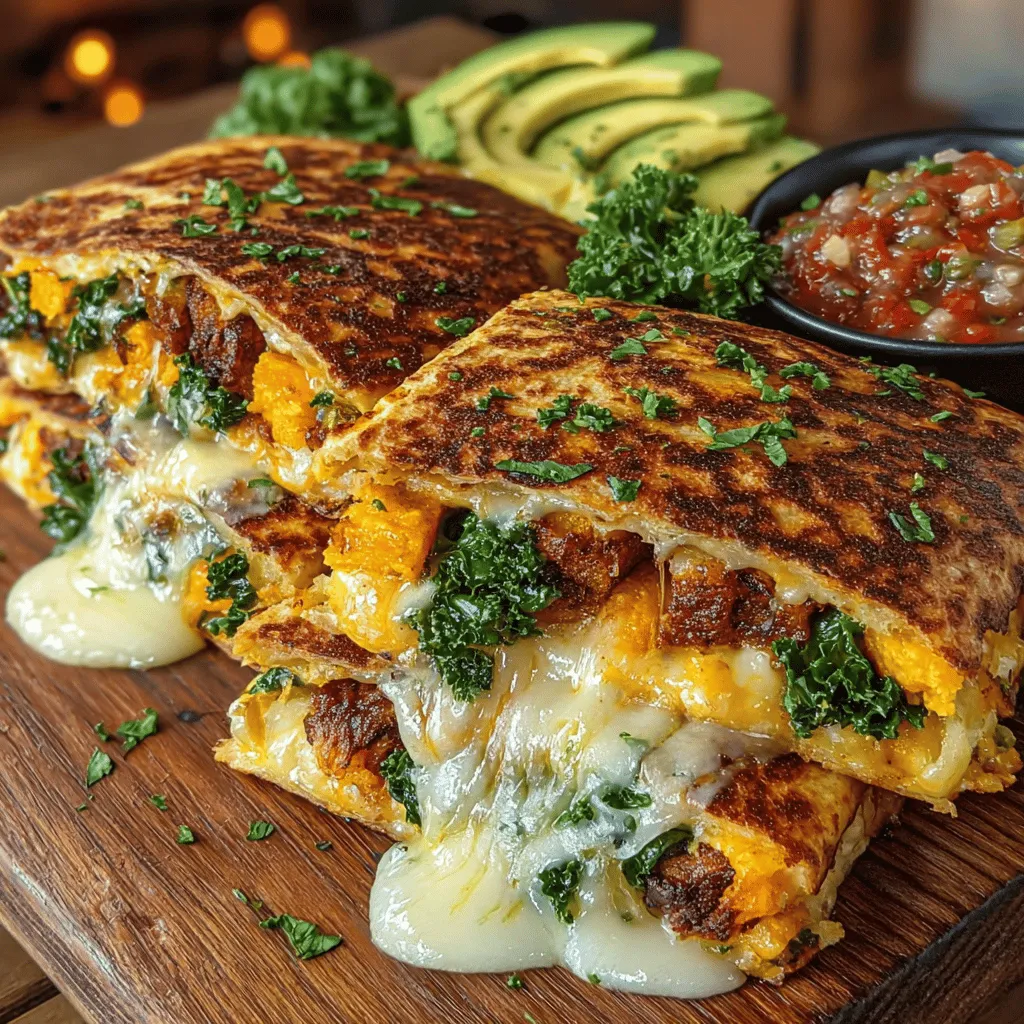 When it comes to satisfying, healthy meals, roasted sweet potato kale quesadillas stand out as an exceptional option. This vegetarian delight is not only packed with vibrant flavors but also boasts a delightful combination of textures that make each bite a joy. The creaminess of melted cheese mingles beautifully with the natural sweetness of roasted sweet potatoes and the earthiness of sautéed kale. Whether you’re looking for a quick lunch, a cozy dinner, or a filling snack, this recipe delivers on all fronts, making it a versatile choice for any occasion.