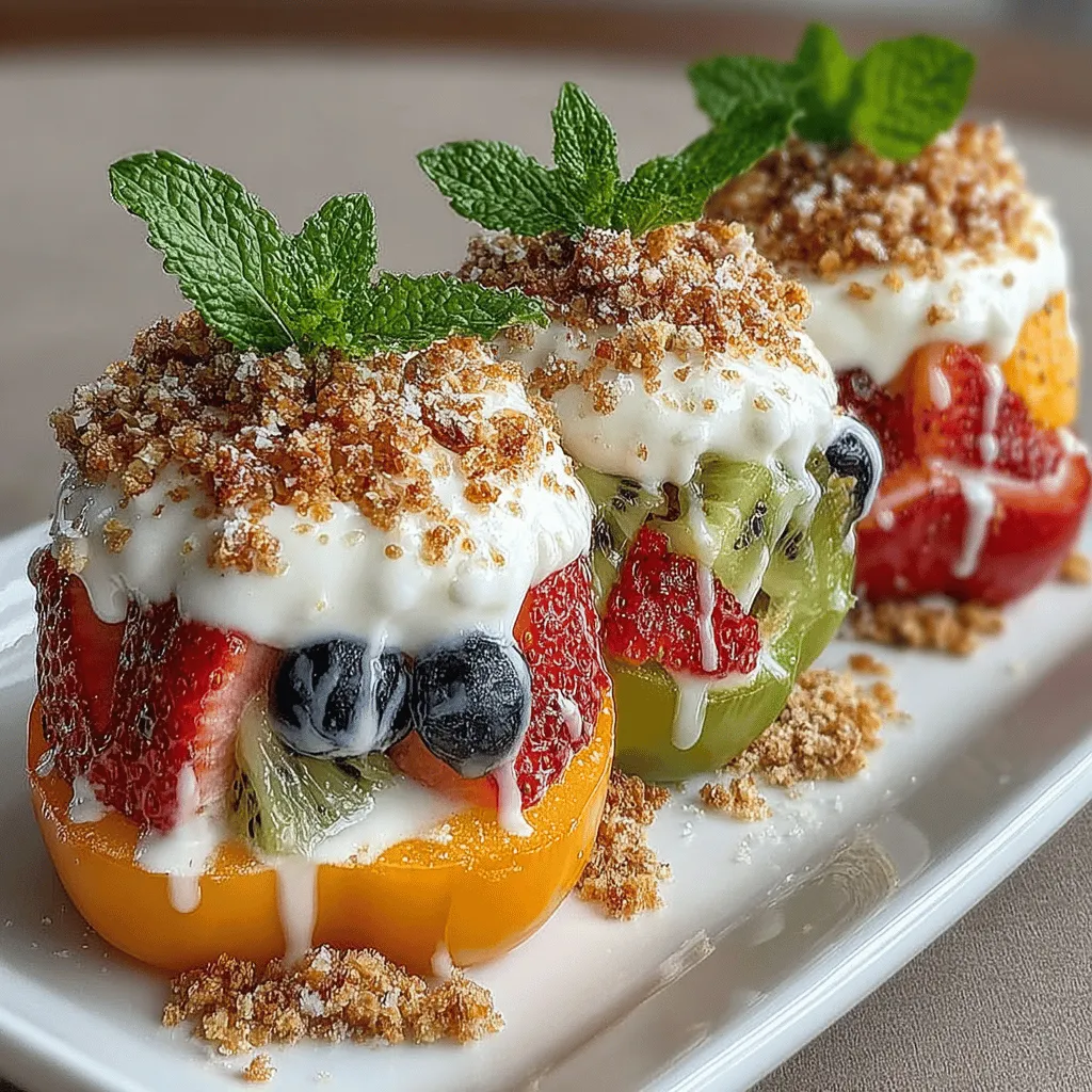 In the world of creative desserts, the concept of stuffed fruit pizza bell peppers stands out as a vibrant and nutritious option that delights both the eyes and the palate. Imagine the crisp, crunchy texture of bell peppers filled with a luscious blend of fresh fruits and a creamy filling, all presented in a playful, colorful manner. This innovative recipe is not only a feast for the senses but also a great way to indulge your sweet tooth without compromising on health.