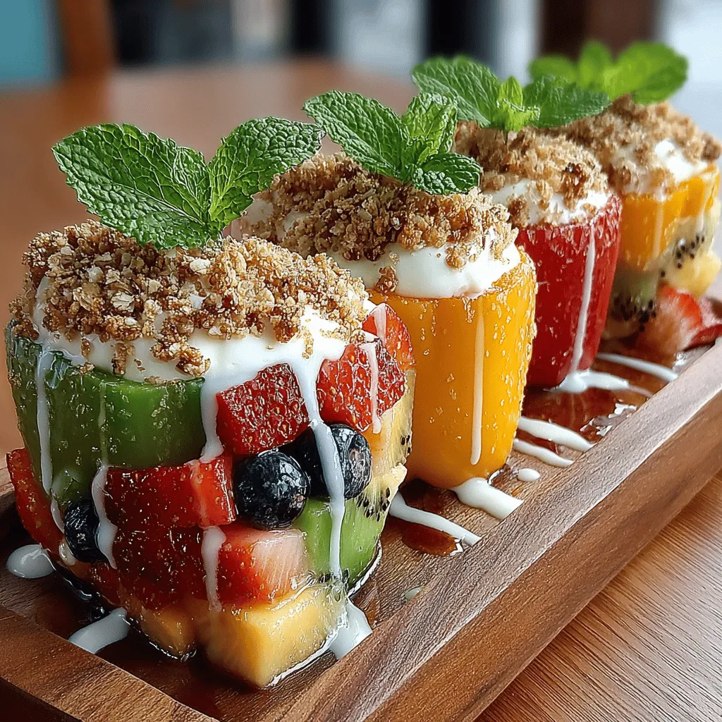 In the world of creative desserts, the concept of stuffed fruit pizza bell peppers stands out as a vibrant and nutritious option that delights both the eyes and the palate. Imagine the crisp, crunchy texture of bell peppers filled with a luscious blend of fresh fruits and a creamy filling, all presented in a playful, colorful manner. This innovative recipe is not only a feast for the senses but also a great way to indulge your sweet tooth without compromising on health.