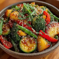 To truly appreciate the Peachy Delight Veggie Stir Fry, it is essential to understand the individual ingredients that come together in this delightful dish. Each component plays a vital role in not only enhancing the overall flavor but also contributing to the dish's nutritional profile.