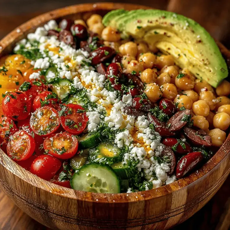 Mediterranean cuisine is celebrated for its vibrant flavors, fresh ingredients, and numerous health benefits. Rich in fruits, vegetables, whole grains, and legumes, this culinary tradition emphasizes balance, nutrition, and a connection to the land. One standout dish that encapsulates the essence of Mediterranean cooking is the Mediterranean Chickpea Salad Bowl. This recipe not only bursts with color and flavor but also serves as a nutritious option that is perfect for any meal of the day.